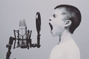 boy singing