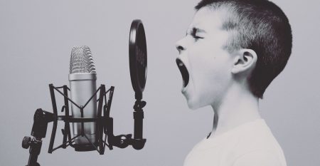 boy singing